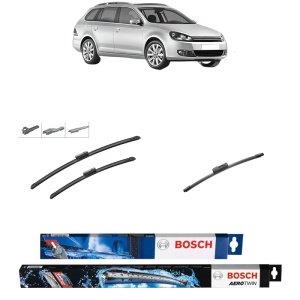 Set 3 stergatoare VOLKSWAGEN GOLF VI Variant (AJ5) din 2009-2013, Bosch Aerotwin Multi, din cauciuc siliconat rezistent
