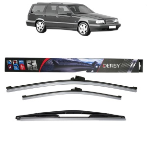 Set 3 stergatoare VOLVO 850 Estate (855) din 1992-1997, Derby, din cauciuc siliconat rezistent