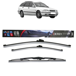 Set 3 stergatoare VOLVO V40 Estate (645) din 1995-2004, Derby, din cauciuc siliconat rezistent