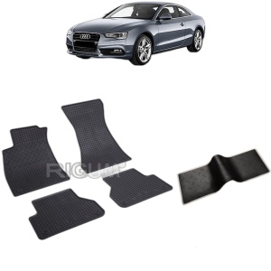 Set 5 covorase auto AUDI A5 II din 10.2016 - 2026, cu covoras tunel median, Caroserie SPORTBACK