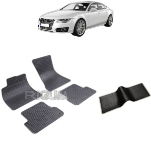 Set 5 covorase auto AUDI A7 4G din 09.2010 - 01.2018, cu covoras tunel median, Caroserie SPORTBACK