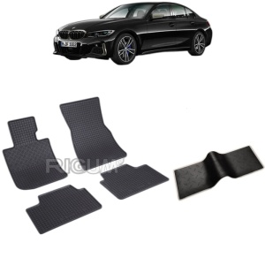 Set 5 covorase auto BMW SERIA 3 G20 din 03.2019 - 2026, cu covoras tunel median, Caroserie SEDAN