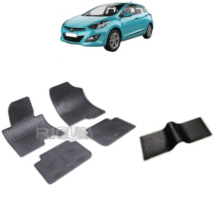 Set 5 covorase auto HYUNDAI I30 II din 02.2012 - 01.2017, cu covoras tunel median, Caroserie HATCHBACK