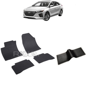 Set 5 covorase auto HYUNDAI IONIQ ELEKTRO din 10.2016 - 2026, cu covoras tunel median, Caroserie HATCHBACK