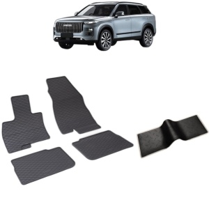 Set 5 covorase auto JAECOO J7 SUPER HYBRID (PHEV) FABRICATIE 2024 - 2026, cu covoras tunel median, Caroserie SUV