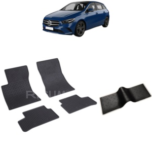 Set 5 covorase auto MERCEDES B-CLASS W247 FABRICATIE 01.2019 - 2026, cu covoras tunel median, Caroserie VAN