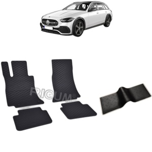 Set 5 covorase auto MERCEDES C-CLASS W206 din 06.2021 - 2026, cu covoras tunel median, Caroserie COMBI