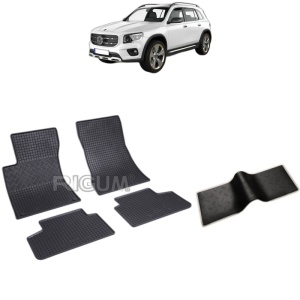 Set 5 covorase auto MERCEDES GLB X247 din 11.2019 - 2026, cu covoras tunel median, Caroserie SUV