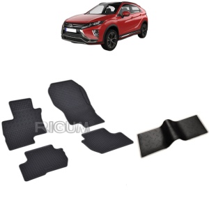 Set 5 covorase auto MITSUBISHI ECLIPSE CROSS PHEV din 2021 - 2026, cu covoras tunel median, Caroserie SUV