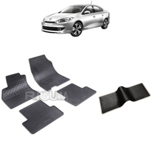 Set 5 covorase auto RENAULT FLUENCE din 2009 - 2018, cu covoras tunel median, Caroserie SEDAN