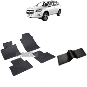 Set 5 covorase auto TOYOTA RAV 4 V HYBRID din 01.2019 - 2026, cu covoras tunel median, Caroserie SUV HYBRID
