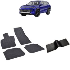Set 5 covorase auto VOLKSWAGEN TAYRON FABRICATIE 2025 - 2026, cu covoras tunel median, Caroserie SUV