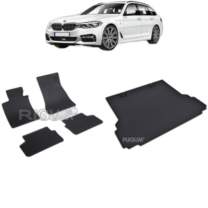 Set Covorase Auto Si Tavita Portbagaj BMW SERIA 5 G31 din 05.2017 - 09.2023, caroserie combi,