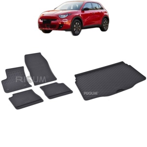 Set Covorase Auto Si Tavita Portbagaj FIAT 600E EV din 09.2023 - 2026, caroserie hatchback, PORTBAGAJ INFERIOR SI SUPERIOR