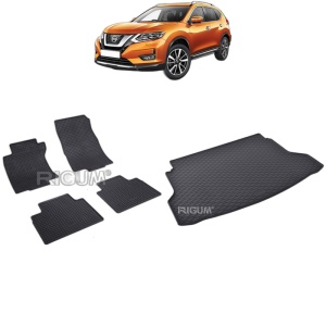 Set Covorase Auto Si Tavita Portbagaj NISSAN X-TRAIL T32 din 08.2014 - 12.2021, caroserie suv, 5 LOCURI