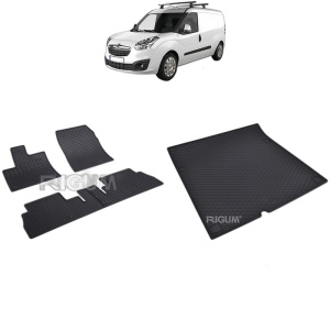 Set Covorase Auto Si Tavita Portbagaj OPEL COMBO E din 06.2018 - 2026, caroserie van 5 locuri, AMPATAMENT L2, 5 LOCURI
