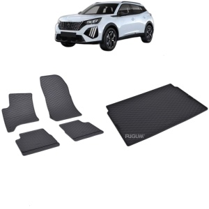 Set Covorase Auto Si Tavita Portbagaj PEUGEOT 2008 II HYBRID FACELIFT din 2023 - 2026, caroserie suv,