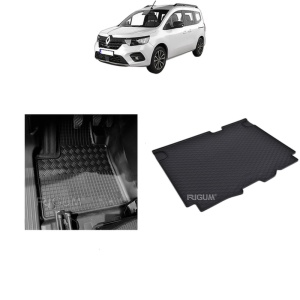 Set Covorase Auto Si Tavita Portbagaj RENAULT KANGOO III din 06.2021 - 2026, caroserie van, 5 LOCURI