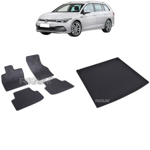Set Covorase Auto Si Tavita Portbagaj VOLKSWAGEN GOLF 8 din 11.2020 - 2026, caroserie combi, PORTBAGAJ INFERIOR SI SUPERIOR