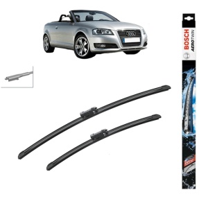 Set stergatoare auto AUDI A3 Convertible (8P7) din 2008-2013, Bosch Aerotwin, din cauciuc siliconat rezistent