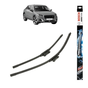 Set stergatoare auto AUDI Q2 (GAB, GAG) din 2016-2021, Bosch Aerotwin, din cauciuc siliconat rezistent
