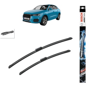 Set stergatoare auto AUDI Q3 (F3B) din 2018-2024, Bosch Aerotwin, din cauciuc siliconat rezistent