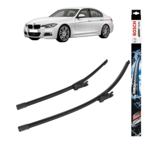 Set stergatoare auto BMW 3 (F30, F80) din 2011-2018, Bosch Aerotwin, din cauciuc siliconat rezistent