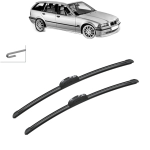 Set stergatoare auto BMW 3 Touring (E36) din 1995-1999, Bosch Aerotwin Retrofit, din cauciuc siliconat rezistent - Img 8