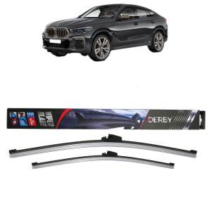 Set stergatoare auto BMW X6 (G06, F96) din 2019-2023, Derby, din cauciuc siliconat rezistent