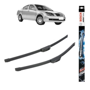 Set stergatoare auto CHERY A5 din 2007-2012, Bosch Aerotwin Retrofit, din cauciuc siliconat rezistent