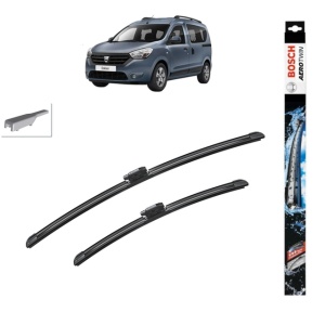 Set stergatoare auto DACIA DOKKER Box Body/MPV din 2012-2021, Bosch Aerotwin, din cauciuc siliconat rezistent