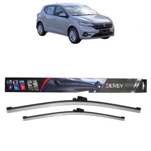 Set stergatoare auto DACIA SANDERO III din 2021-2022, Derby, din cauciuc siliconat rezistent