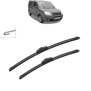 Set stergatoare auto FIAT DOBLO MPV (119_, 223_) din 2001-2009, Bosch Aerotwin Retrofit, din cauciuc siliconat rezistent - Img 8