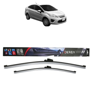 Set stergatoare auto FORD FIESTA Saloon din 2002-2017, Derby, din cauciuc siliconat rezistent