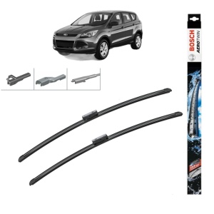 Set stergatoare auto FORD KUGA II VAN din 2014-2019, Bosch Aerotwin Multi, din cauciuc siliconat rezistent