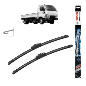Set stergatoare auto HYUNDAI HD LIGHT din 2006, Bosch Aerotwin Retrofit, din cauciuc siliconat rezistent