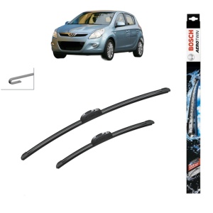 Set stergatoare auto HYUNDAI i20 I (PB, PBT) din 2008-2015, Bosch Aerotwin Retrofit, din cauciuc siliconat rezistent