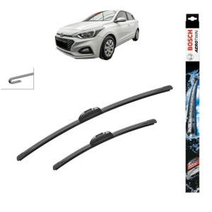 Set stergatoare auto HYUNDAI i20 II Hatchback Van (GB, IB) din 2015-2021, Bosch Aerotwin Retrofit, din cauciuc siliconat rezistent