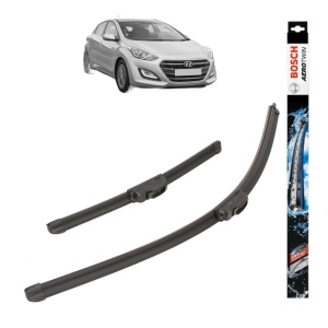 Set stergatoare auto HYUNDAI i30 Hatchback Van (GDE) din 2015-2017, Bosch Aerotwin Retrofit, din cauciuc siliconat rezistent