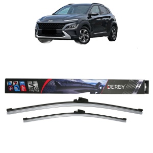 Set stergatoare auto HYUNDAI KONA SUV Van (OS, OSE, OSI) din 2017-2019, Derby, din cauciuc siliconat rezistent