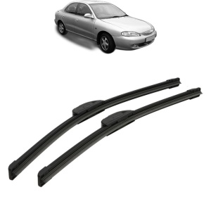 Set stergatoare auto HYUNDAI LANTRA II (J-2) din 1995-2000, Bosch Aerotwin Retrofit, din cauciuc siliconat rezistent - Img 6