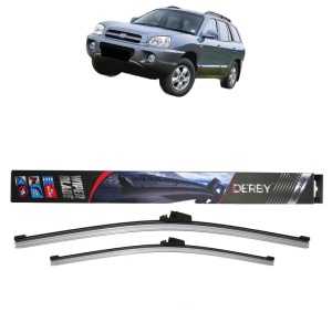 Set stergatoare auto HYUNDAI SANTA FÉ II SUV Van (CM) din 2005-2013, Derby, din cauciuc siliconat rezistent