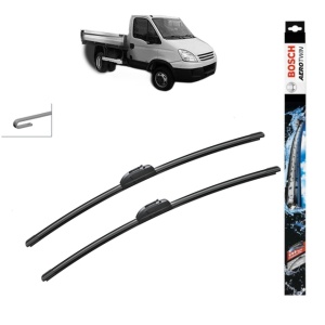 Set stergatoare auto IVECO DAILY IV Platform/Chassis din 2006-2011, Bosch Aerotwin Retro Truck, din cauciuc siliconat rezistent