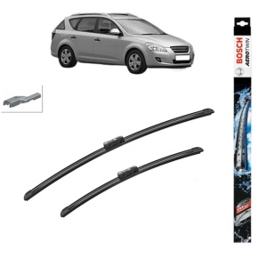 Set stergatoare auto KIA CEE'D SW (ED) din 2007-2012, Bosch Aerotwin, din cauciuc siliconat rezistent
