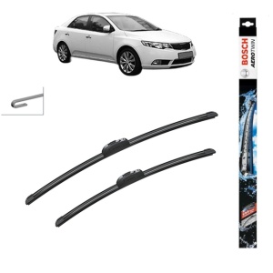 Set stergatoare auto KIA CERATO II Saloon (TD) din 2009-2014, Bosch Aerotwin Retrofit, din cauciuc siliconat rezistent