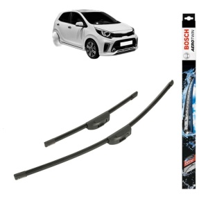 Set stergatoare auto KIA PICANTO III (JA) din 2017-2024, Bosch Aerotwin Retrofit, din cauciuc siliconat rezistent