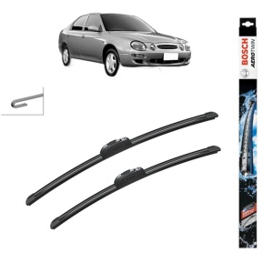 Set stergatoare auto KIA SHUMA I (FB) din 1997-2001, Bosch Aerotwin Retrofit, din cauciuc siliconat rezistent