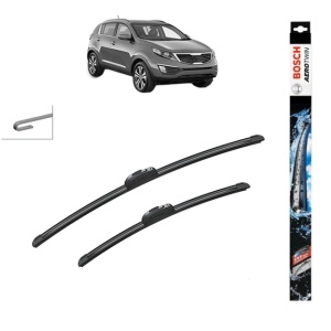 Set stergatoare auto KIA SPORTAGE III (SL) din 2010-2016, Bosch Aerotwin Retrofit, din cauciuc siliconat rezistent