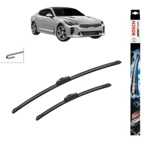 Set stergatoare auto KIA STINGER Hatchback Van (CK) din 2018, Bosch Aerotwin Retrofit, din cauciuc siliconat rezistent