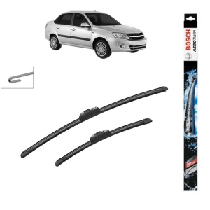 Set stergatoare auto LADA GRANTA Liftback (2191_) din 2014, Bosch Aerotwin Retrofit, din cauciuc siliconat rezistent